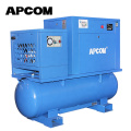 APCOM Aircompressors Industrial 10 HP 7.5 KW 10HP 7.5KW Combined Rotary Screw Air Compressor For Sandblasting